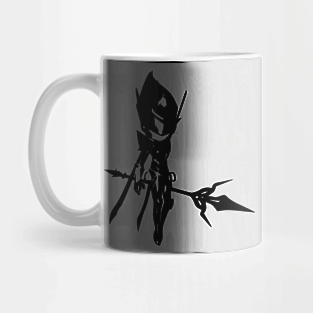 Sylph (space agent) minimal silhouette white Mug